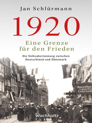 cover image of 1920. Eine Grenze für den Frieden